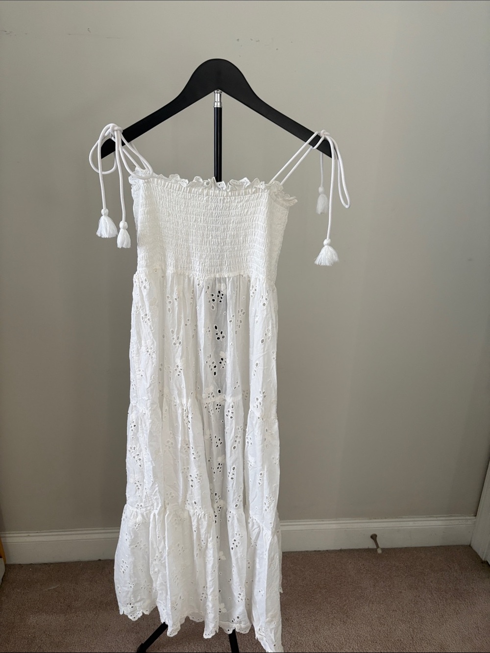 Robin Piccone White Smocked Cover Up